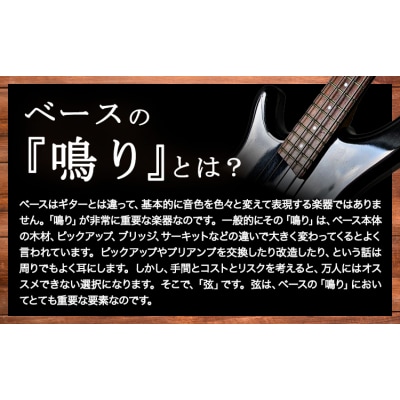 ベース弦専門店B-string 凛 5本《30日以内に出荷予定(土日祝除く)》岡山県 笠岡市