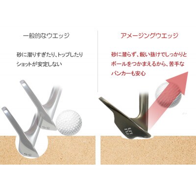 ゴルフクラブ　アイアン　アメイジングウェッジ　#56°　スチールシャフト　【特別仕様】