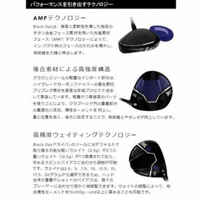 PXG BLACK OPS 0311 ドライバー　45.5-S