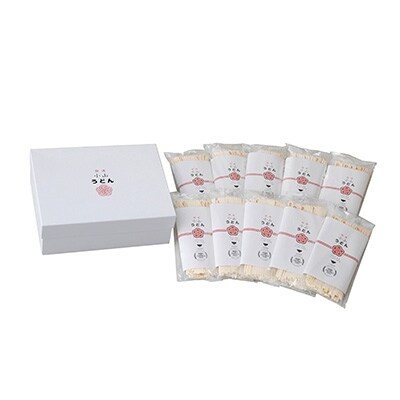 栃木県産小麦100%　開運小山うどん(半生)150g x 10人前セット