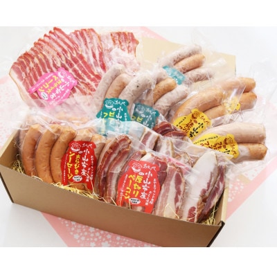 【大満足15パック】BBQ選手権全国優勝!メディアで話題沸騰小山ブランド豚を使ったソーセージセット