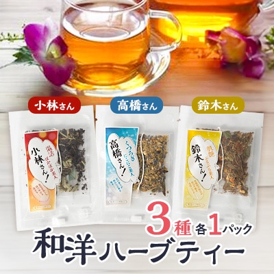 【3パック入り】鈴木さん、高橋さん、小林さんの和洋ハーブティーおとっぺ茶