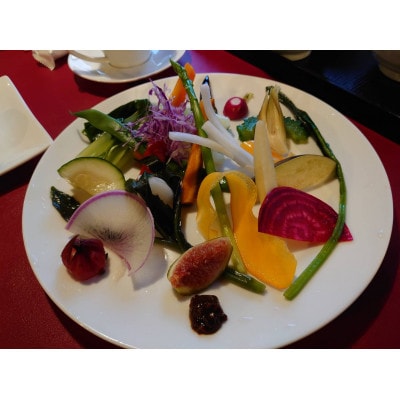 大人気!レストラン 自然薯の里 ランチチケット「数量限定 本日の野菜セット」 2食分