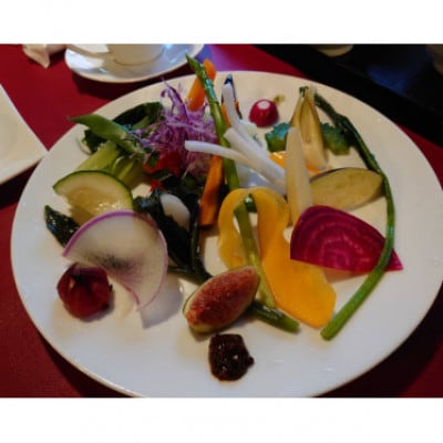 大人気!レストラン 自然薯の里 ランチチケット「数量限定 本日の野菜セット」 4食分