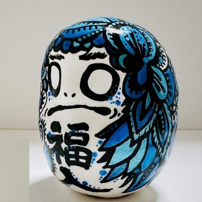 世界にひとつだけの手づくりだるま(縦約5cm×横約4cm)