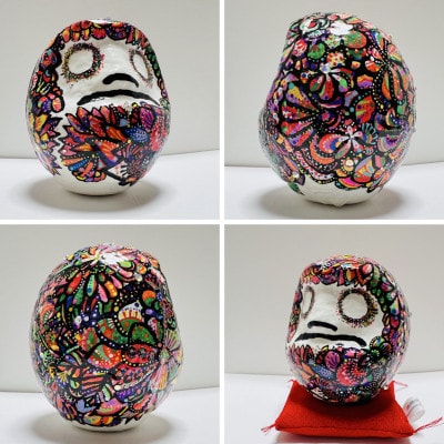 世界にひとつだけの手づくりだるま(縦約5cm×横約4cm)