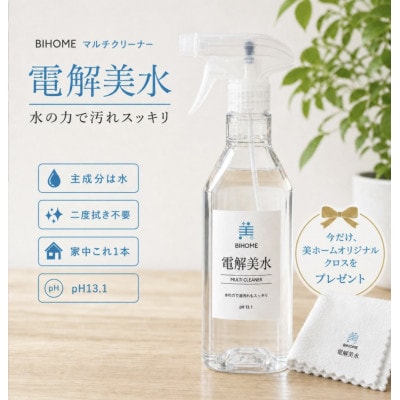 掃除のプロ使用!強アルカリ電解水の力 500mlスプレーボトル