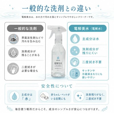 掃除のプロ使用!強アルカリ電解水の力 2Lパック