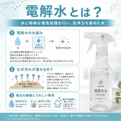 掃除のプロ使用!強アルカリ電解水の力 4Lボトル