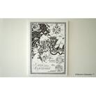 MOOMIN(ムーミン) ファブリックフレーム Mサイズ(ムーミン谷の地図)[52210385]