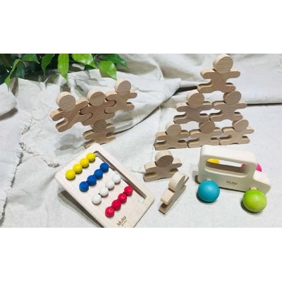 出産祝いや誕生日プレゼントに! 「木のおもちゃロングセラー3点セット」