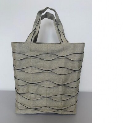 畳屋さんのヘリバッグ【手さげ(横はぎ)】深緑