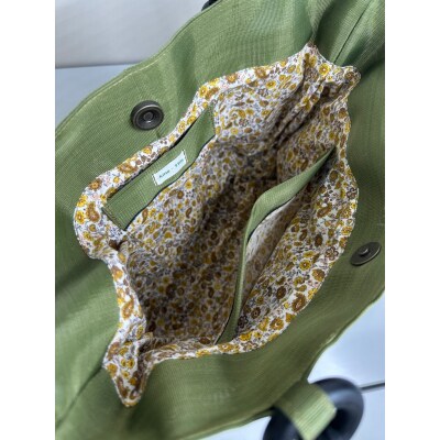 畳屋さんのヘリバッグ【こだわりのオリジナルバッグ】ティーグリーン