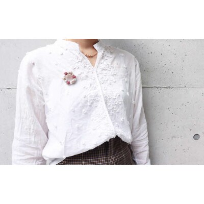 水引ブローチ【千日紅(ピンク)】