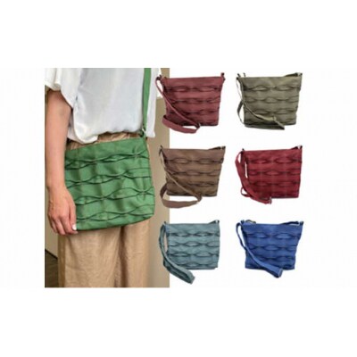 畳屋さんのヘリバッグ【ショルダーバッグ(横はぎ)】茶色