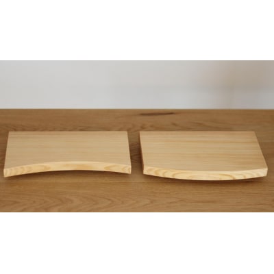 西川材のペアトレイ