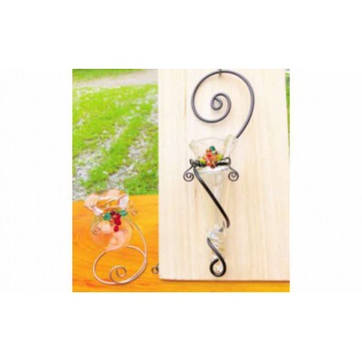 【ガラス製一輪挿し】すみれ・金魚セット