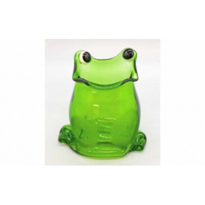 【ガラス製一輪挿し】カエル・大しぼり・金魚セット