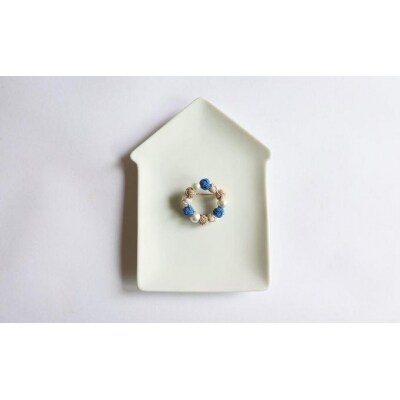 水引ブローチ【ネモフィラ】