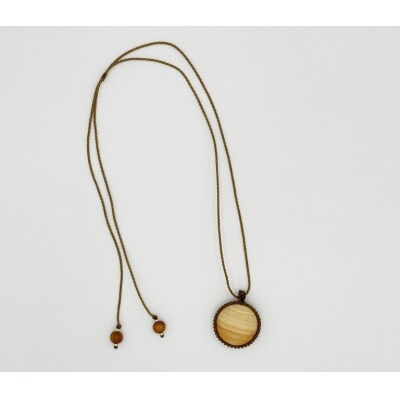 西川材ペンダント(ラウンド)