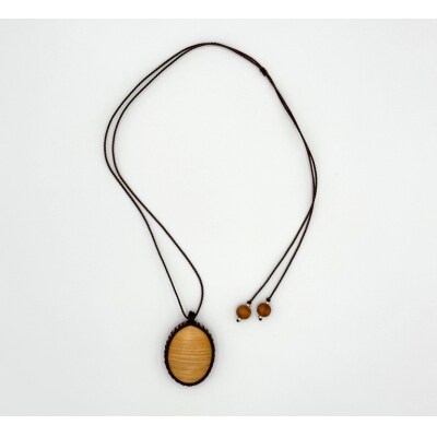 西川材ペンダント(オーバル)