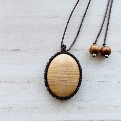 西川材ペンダント(オーバル)