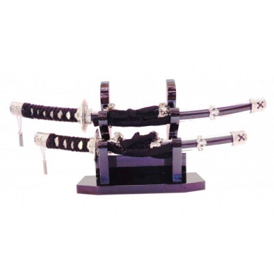 創業80余年 森泉人形の大小2本太刀飾り