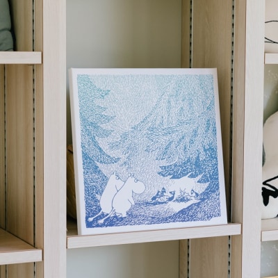 MOOMINVALLEY PARK ファブリックパネルSサイズ(夜の森)