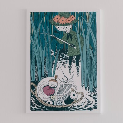 MOOMINVALLEY PARKファブリックパネルMサイズ(スナフキン&ミイ)