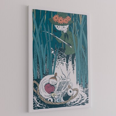 MOOMINVALLEY PARKファブリックパネルMサイズ(スナフキン&ミイ)