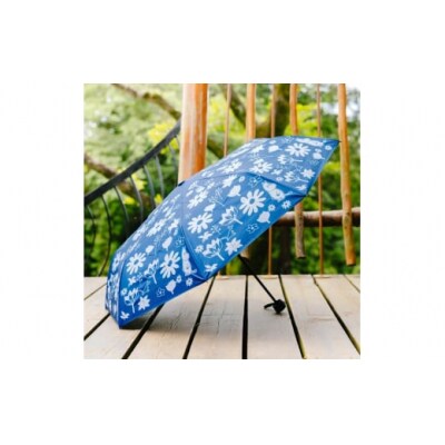 MOOMINVALLEY PARK 晴雨兼用 折り畳み傘 花畑