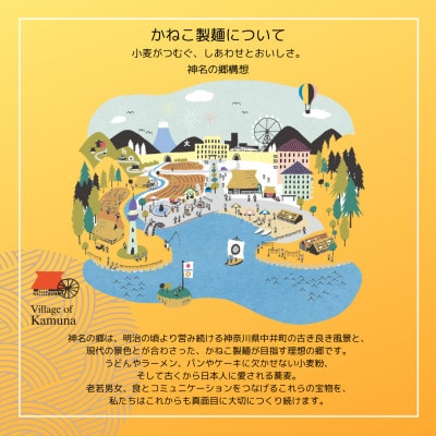 神奈川県中井町　老舗かねこ製麺国産小麦を使ったラーメン3種セット　計6袋