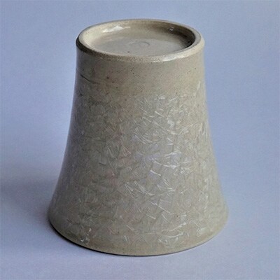 おしゃれなフリーカップ キラキラ光る結晶釉薬の白 プレゼントにもおすすめ うつわ陶芸家高田リリー律子