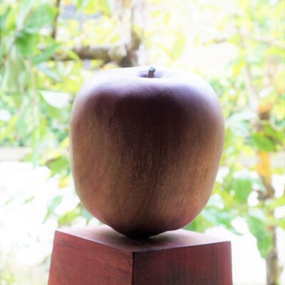 彫刻家　高田大　彫刻作品 木彫「楽園」桐箱付き 世界にひとつしかない不思議な オブジェ