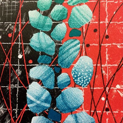 リトグラフ版画 1点　額装サイズ350×430