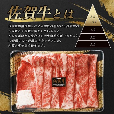 佐賀牛 もも スライス (合計360g)【黒毛和牛】