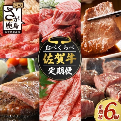 【毎月定期便】佐賀牛 食べ比べ 定期便(I-29)全6回