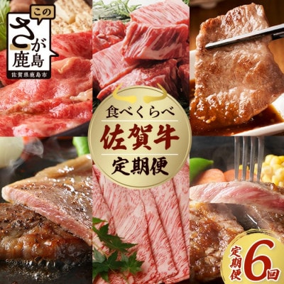 【毎月定期便】佐賀牛 食べ比べ 定期便(L-39)全6回