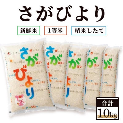 【新鮮米】1等米 佐賀県鹿島産さがびより白米10kg(2kg×5袋)令和5年産