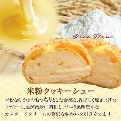 米粉のクッキーシューと米粉のチョコクッキーシュー10個詰め合わせ(各5個)