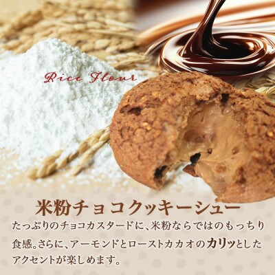 米粉のクッキーシューと米粉のチョコクッキーシュー10個詰め合わせ(各5個)