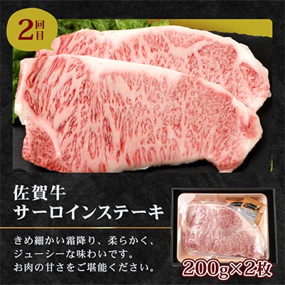【毎月定期便】佐賀牛 食べ比べ 焼肉セット サーロインステーキ ローストビーフ 全3回  I-30