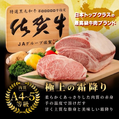 【数量限定】生活応援!【A5A4等級 佐賀牛ロースステーキ200g×4枚】(鹿島市)