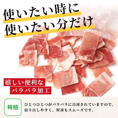芳寿豚 小間切れ 1kg×2袋 合計2kg モモ ウデ