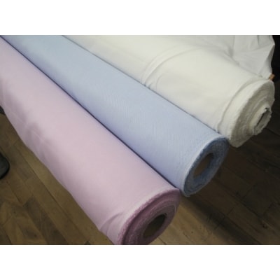 【生地:ロイヤルオックス】オーダーワイシャツ-川西町産貝ボタンを使用- WP(白蝶貝)