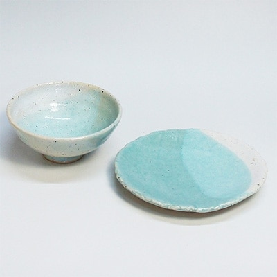 均窯釉 ご飯茶碗・お皿セット