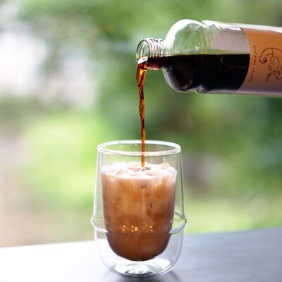 中野家蔵・自家焙煎　オリジナルカフェオレベース微糖　600ml、ドリップパック10袋