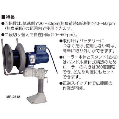 船舶用ウインチ　MR-2512　マグローラー　250W　　