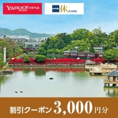 【京都府長岡京市】一休.com・Yahoo!トラベル割引クーポン(3,000円分)