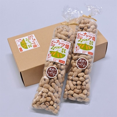 から付き煎り落花生(茨城県産さやか)300g×2袋